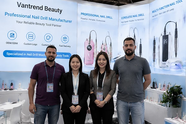 Vantrend Beauty team with exhibition visitors