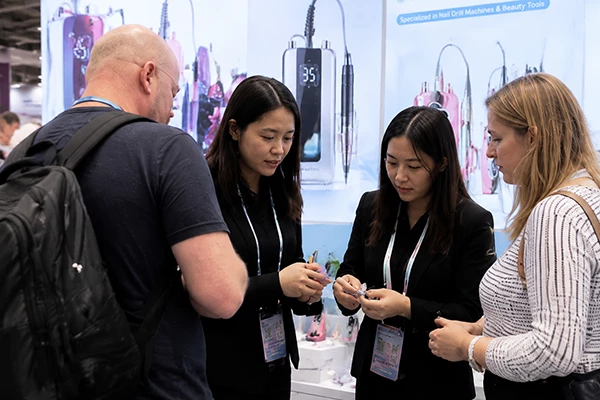 Product demonstration at the exhibition