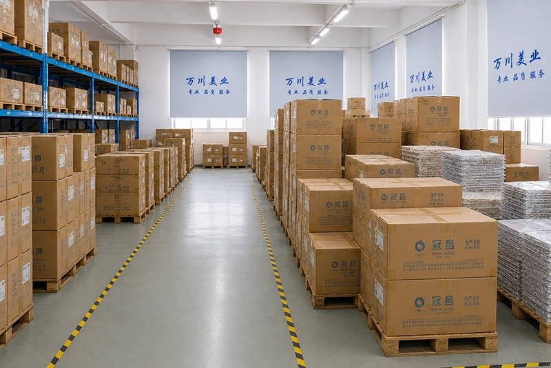 Vantrend Beauty organized warehouse
