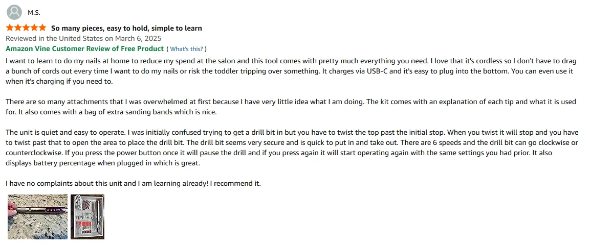 Detailed verified VC-16A customer review with product photos